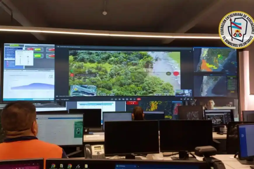 Vía streaming, la ministra Bullrich observó la zona inundada en Concepción de Uruguay