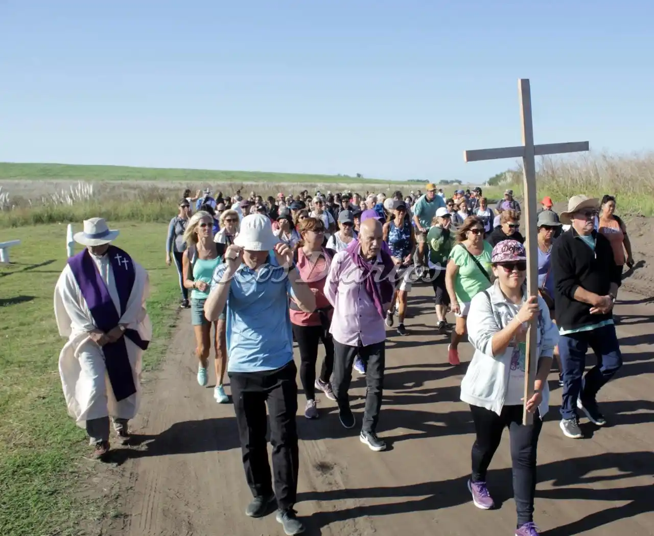 Parte del recorrido para llegar a la primera estación