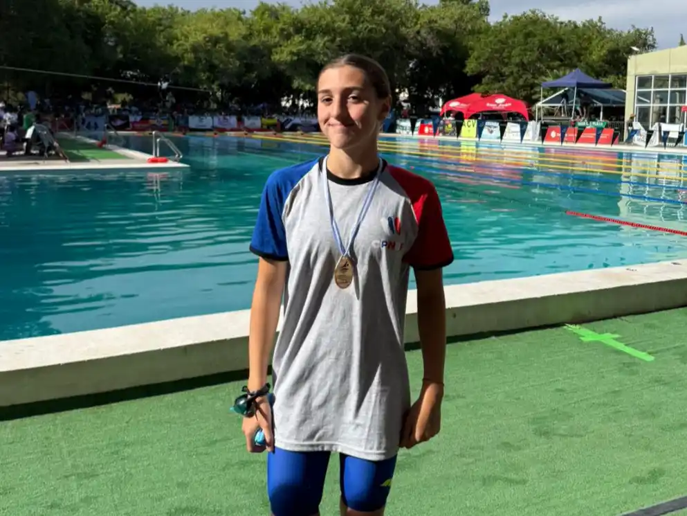 Valentina Boari obtuvo cinco medallas en el nacional de natación.