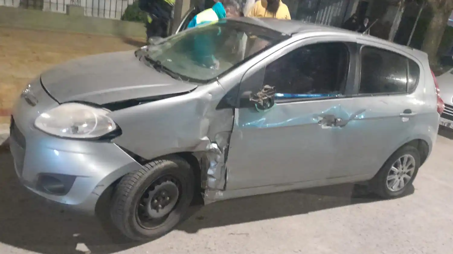 accidente moto incendiada - 1