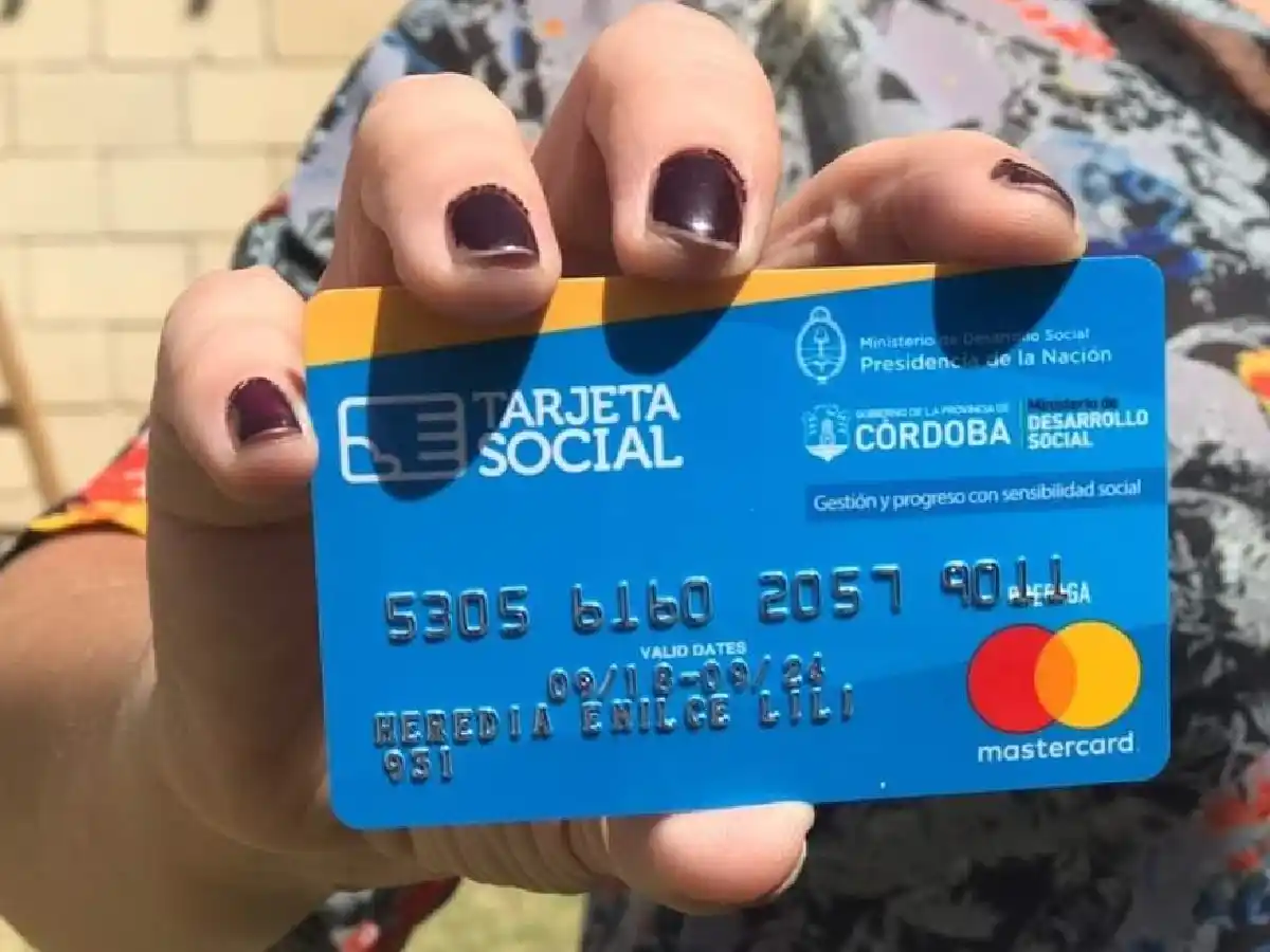 Desde el miércoles se acredita el monto de la Tarjeta Social
