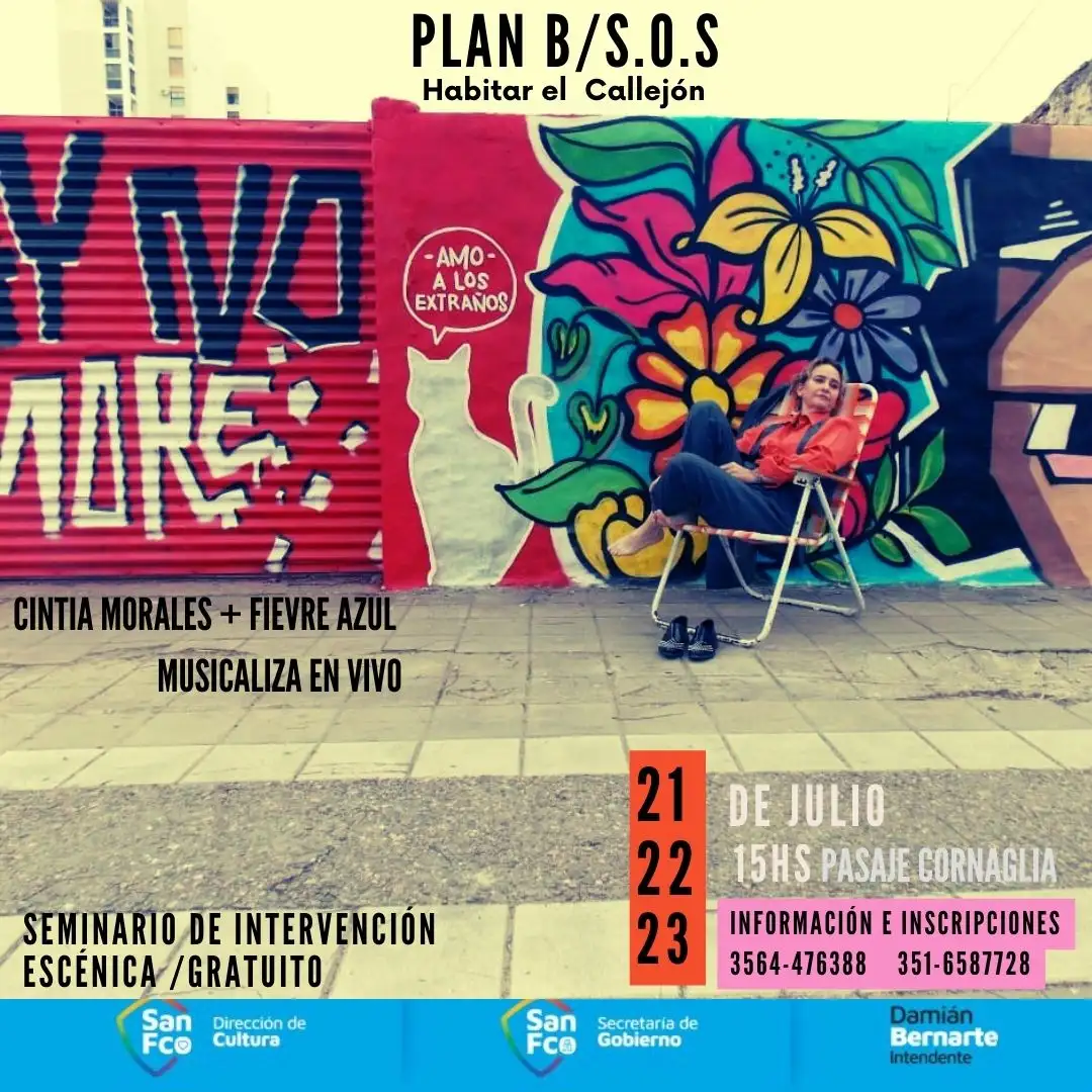 Flyer de seminario de intervención artística