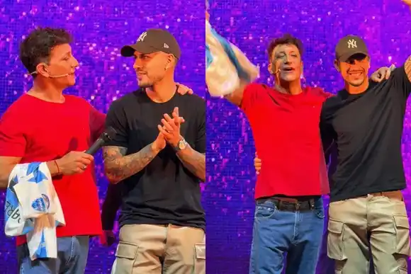 Leandro Paredes sorprendió a Nico Vázquez en el teatro y se llevó todos los aplausos