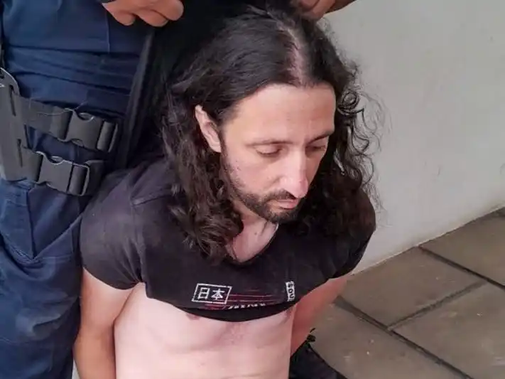 Pablo Laurta, al momento de su detención.