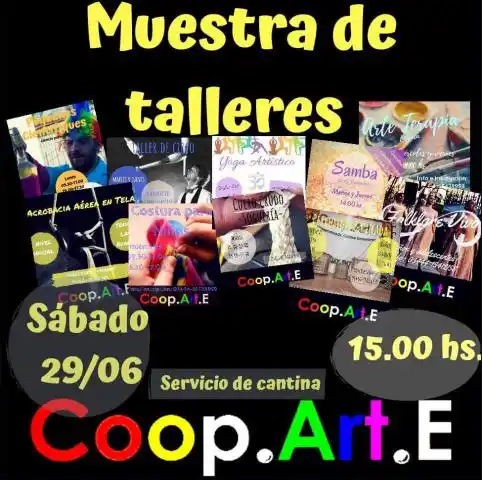 Coop.Art.E realizará una muestra de talleres
