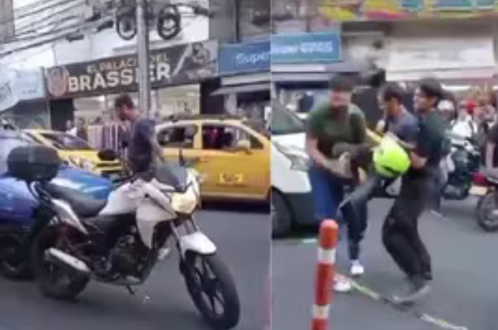 El letal detalle que desesperó al conductor de la moto.