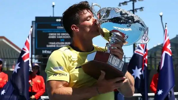 Gustavo Fernández festejó el título en el Australian Open