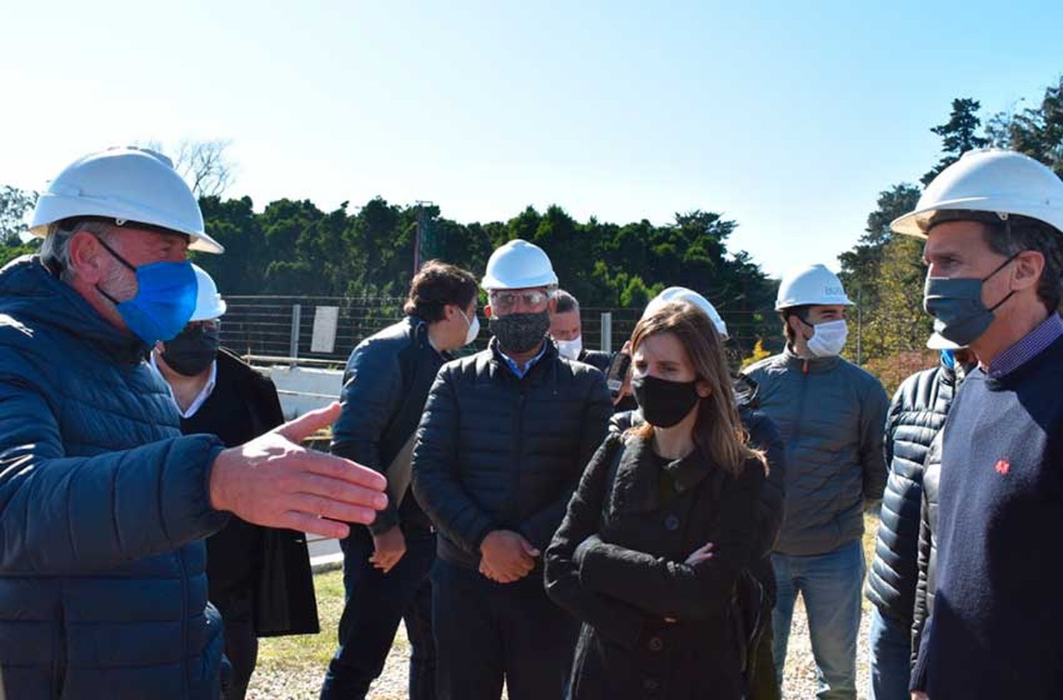 El Ministro de Obras recorrió el avance de la obra del Acueducto Oeste