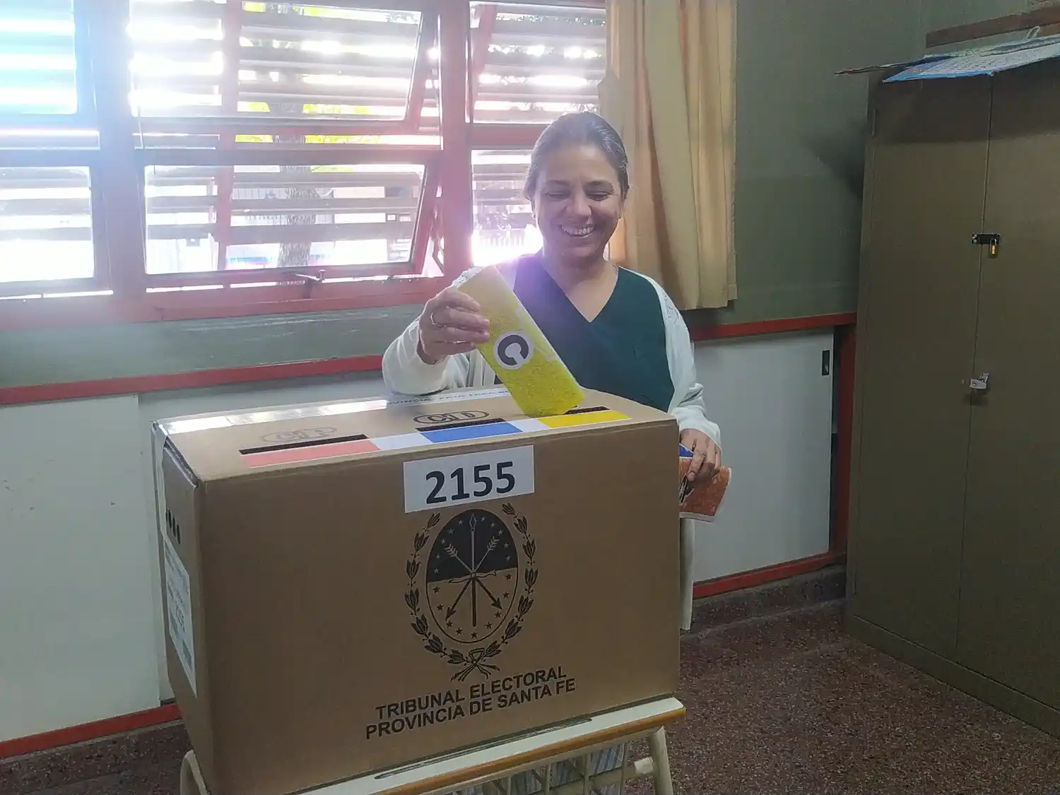 Patricia Álamo votó y vuelve a la guardia del Hospital