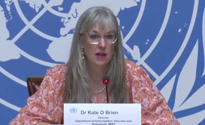 Kate O’Brien, encargada de inmunización en la OMS.