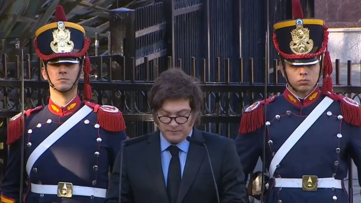 En el marco del Acto Oficial por Malvinas, el Presidente leyó un breve discurso
