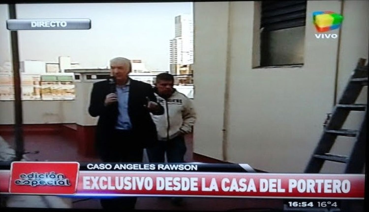 Crimen de Ángeles: Mauro Viale recorrió el edificio donde vivía la víctima y desató la polémica