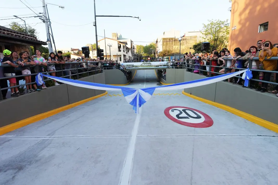 Andreotti inauguró el quinto túnel construido con fondos municipales en San Fernando