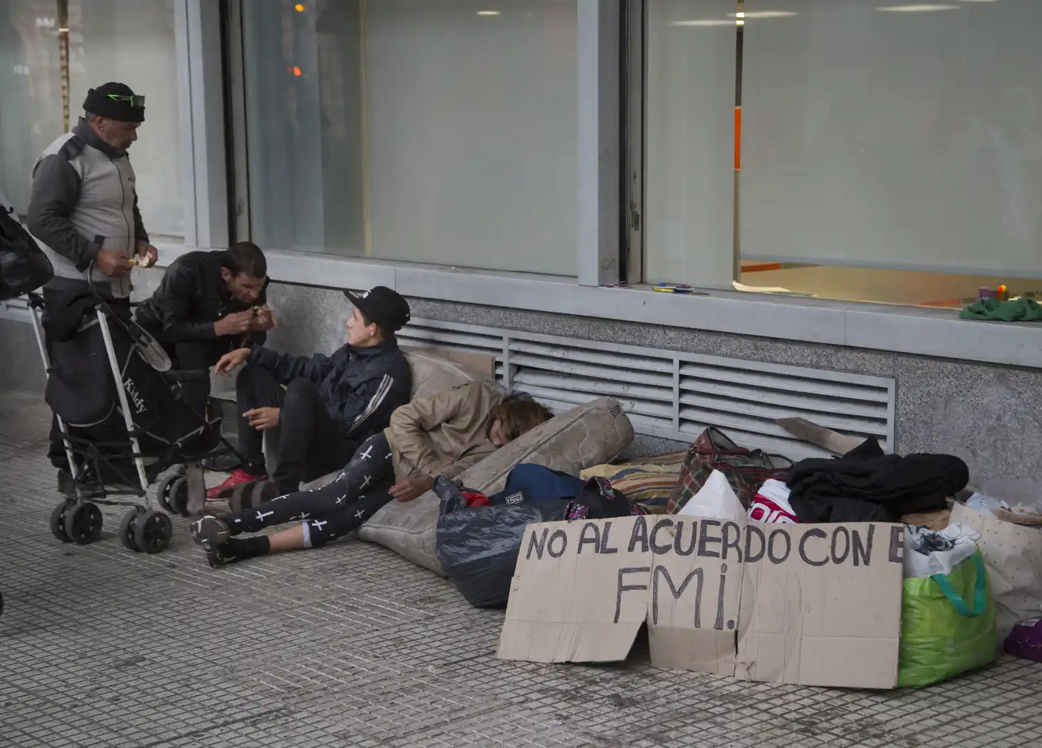 Personas en situación de calle en la ciudad de Buenos Aires.