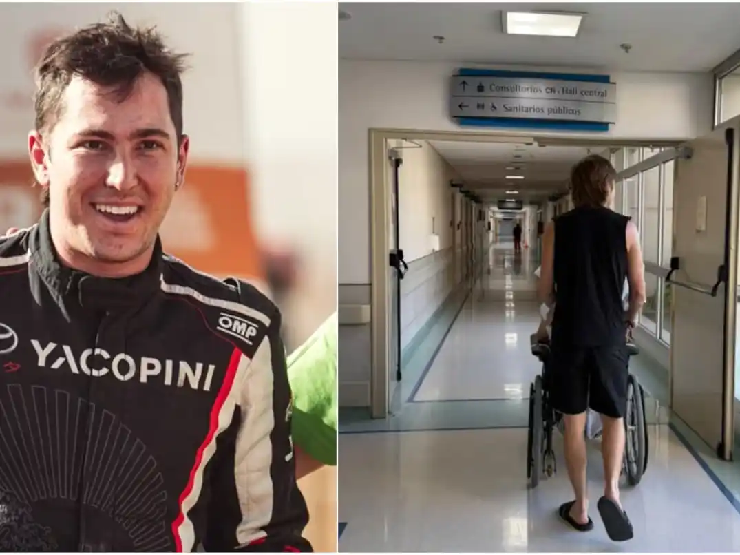 El piloto Juan Cruz Yacopini publicó las primeras fotos desde su internación .Foto: IG/@juanxyacopini