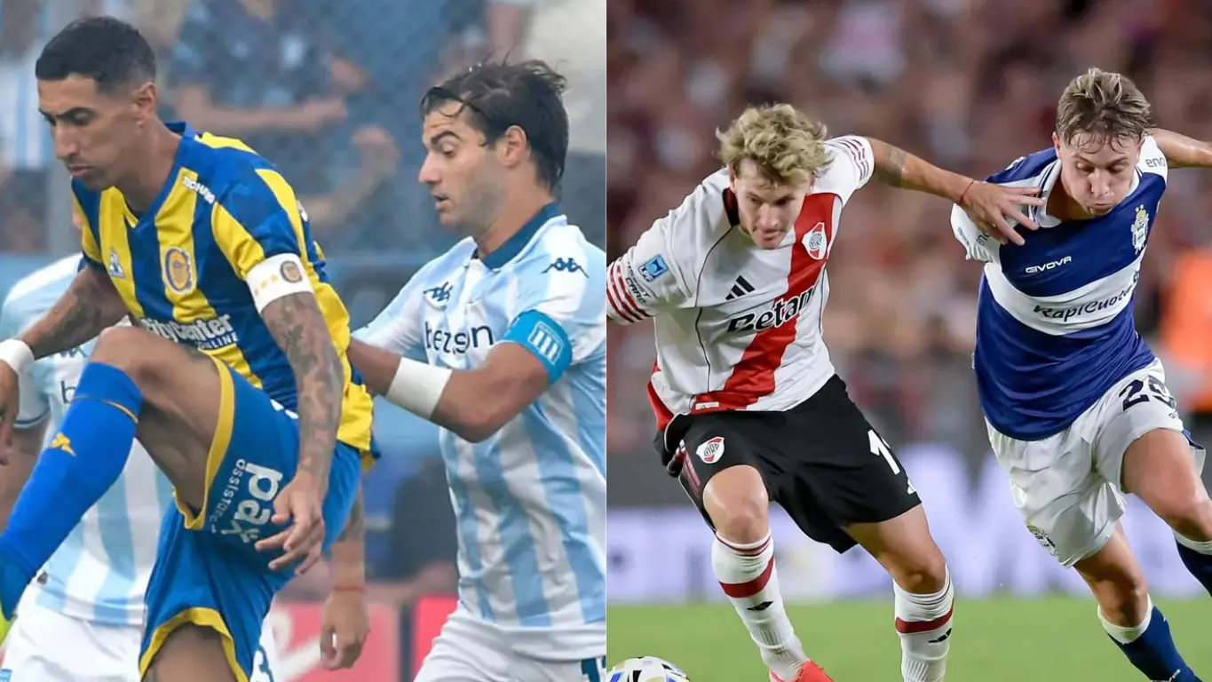 Central recibe a Racing y River a Gimnasia por los cuartos del Apertura y hay Copa Argentina: la agenda deportiva de este miércoles