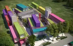 Escobar: Nuevo shopping con contenedores reciclados