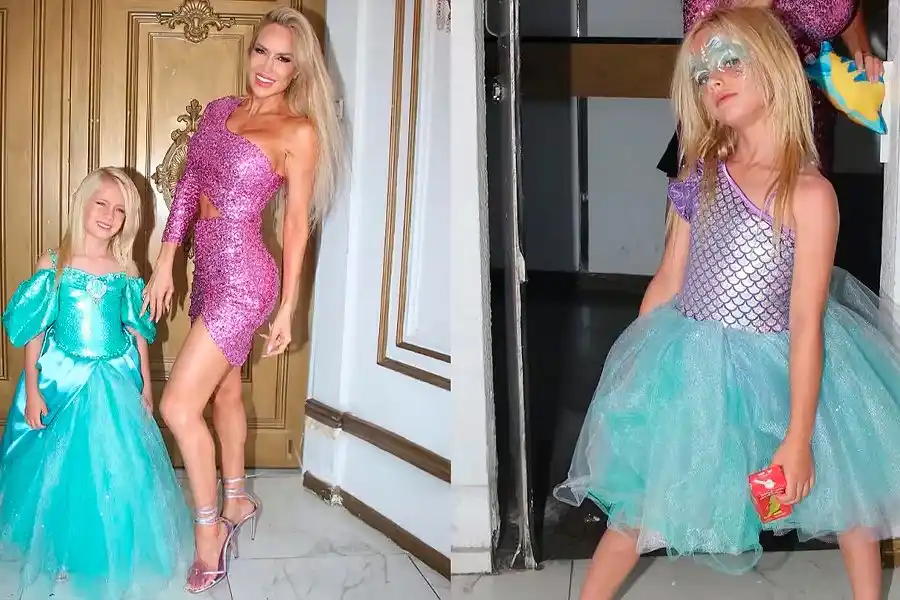 Luli Salazar le festejó el cumpleaños a su hija Matilda con una fiesta temática de “La Sirenita” y causo revuelo