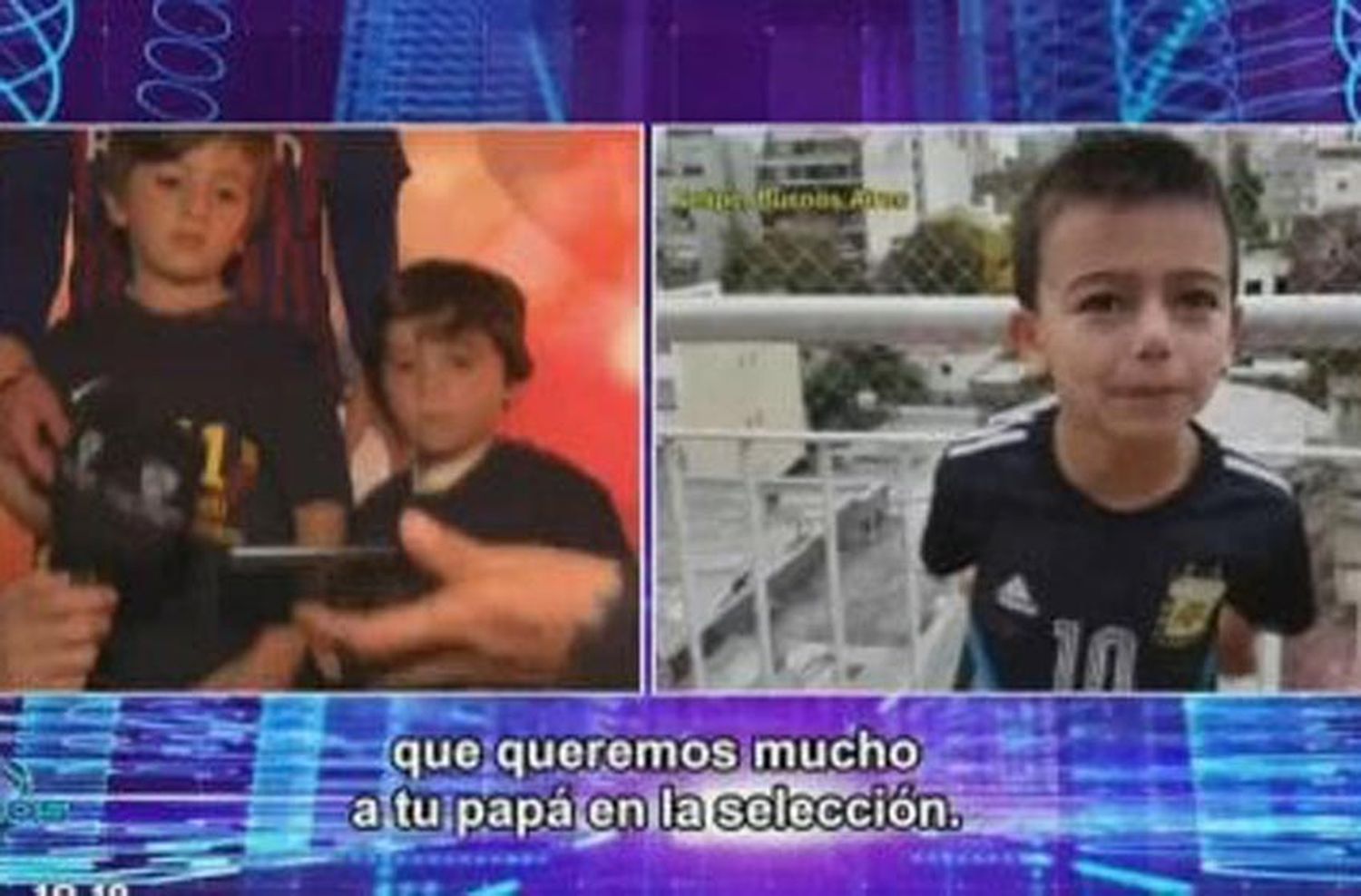 El emotivo video para el hijo de Messi en Showmatch