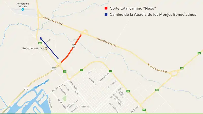 Cortarán por 10 días el ingreso al Puente Victoria-Rosario por el camino El Nexo