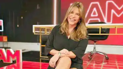 Nazarena Vélez. En las instalaciones de LAM