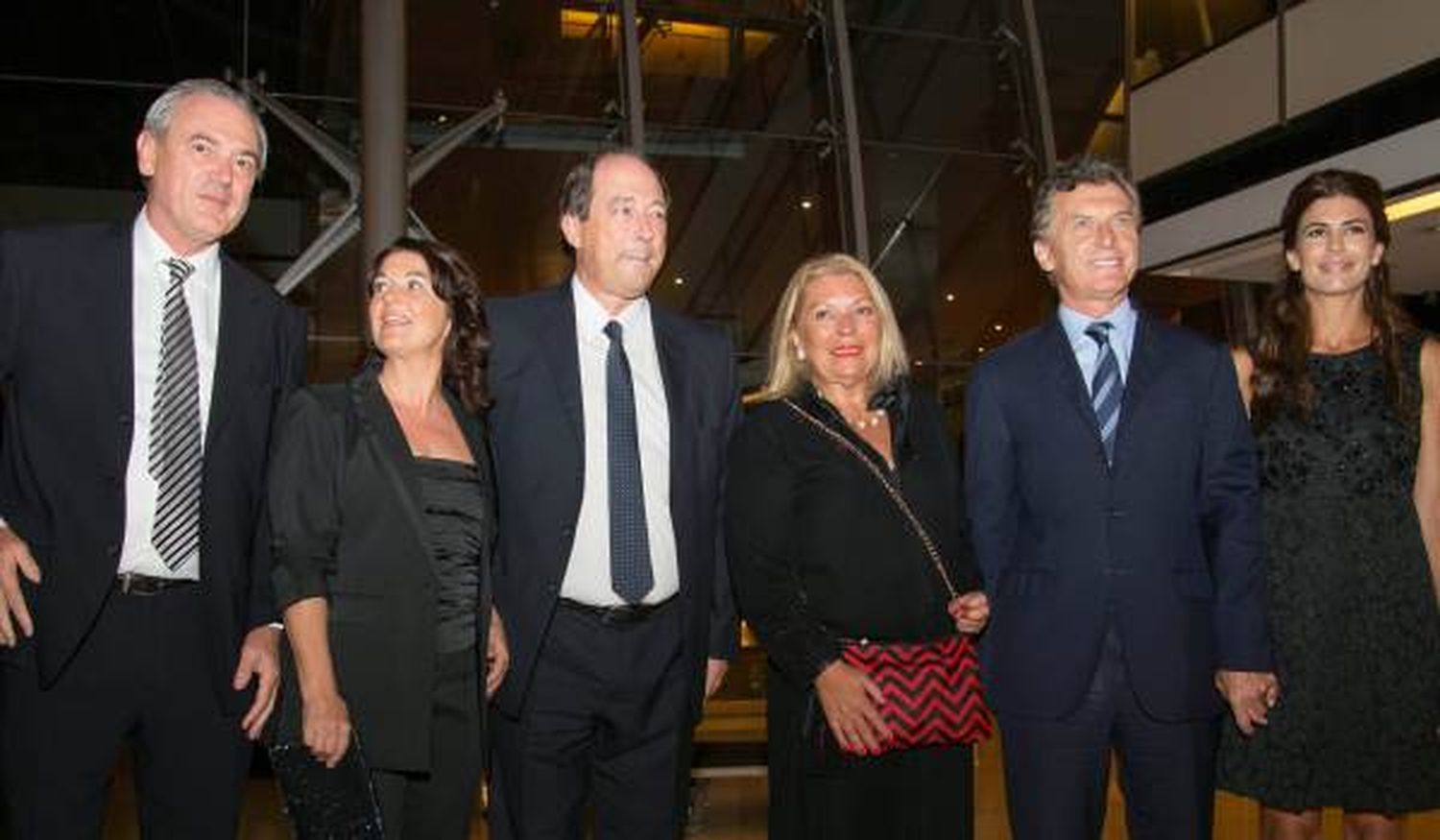 Benedetti, en la primera foto de Sanz, Macri y Carrió