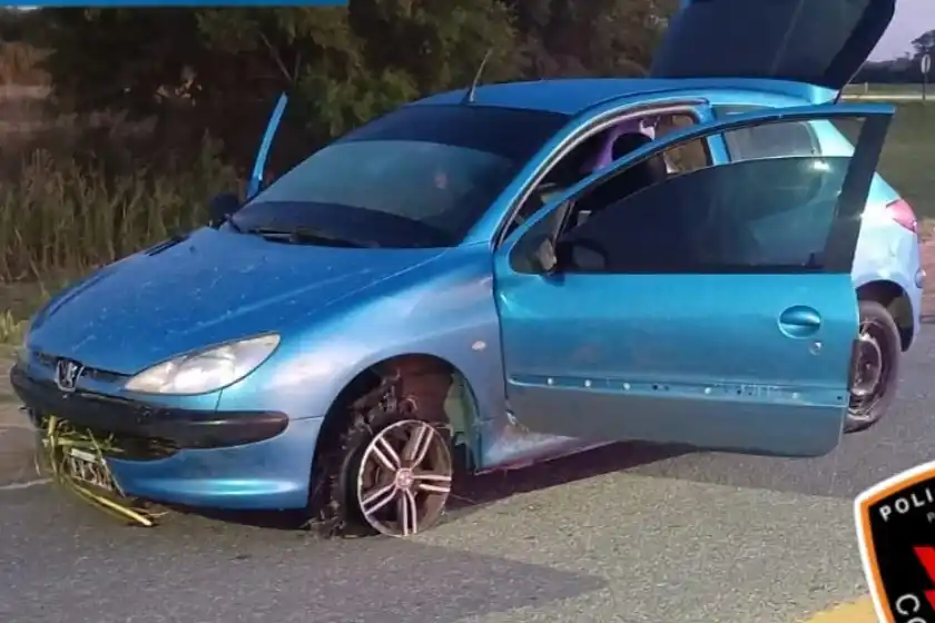 Huyó de un control y lo detuvieron.