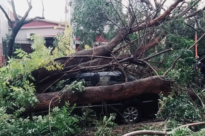 Temporal en Rosario.