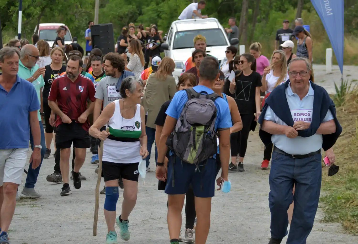 La Senda de las Ánimas fue el escenario de una caminata reflexiva sobre la violencia por cuestiones de género