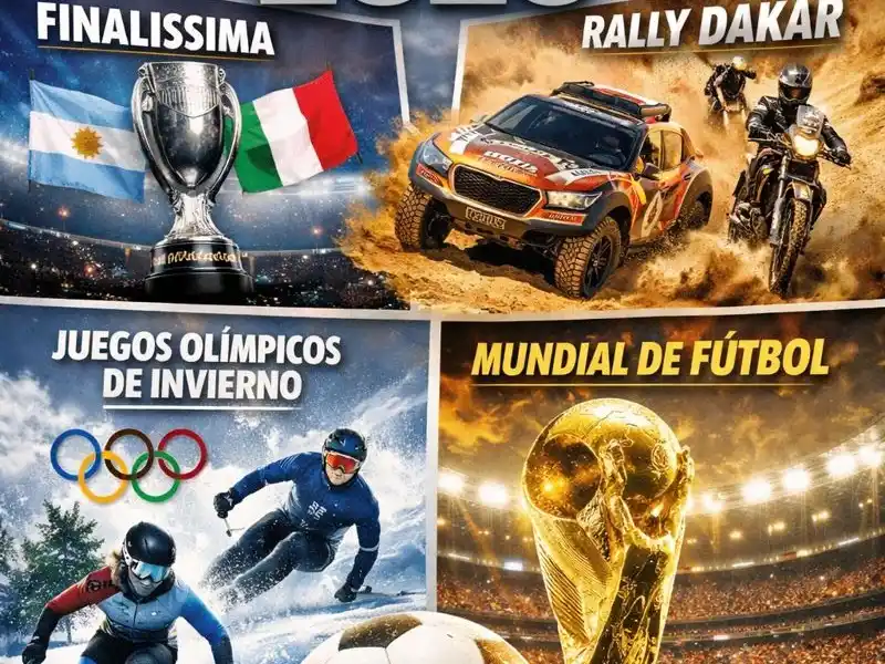 La espectacular agenda deportiva del 2026.Foto:GPT