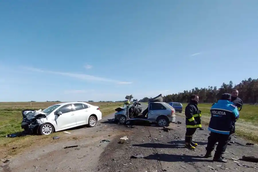Choque frontal en ruta 86: un conductor en estado reservado
