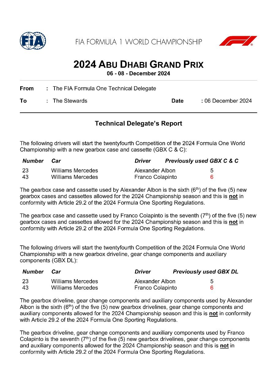 Comunicado FIA