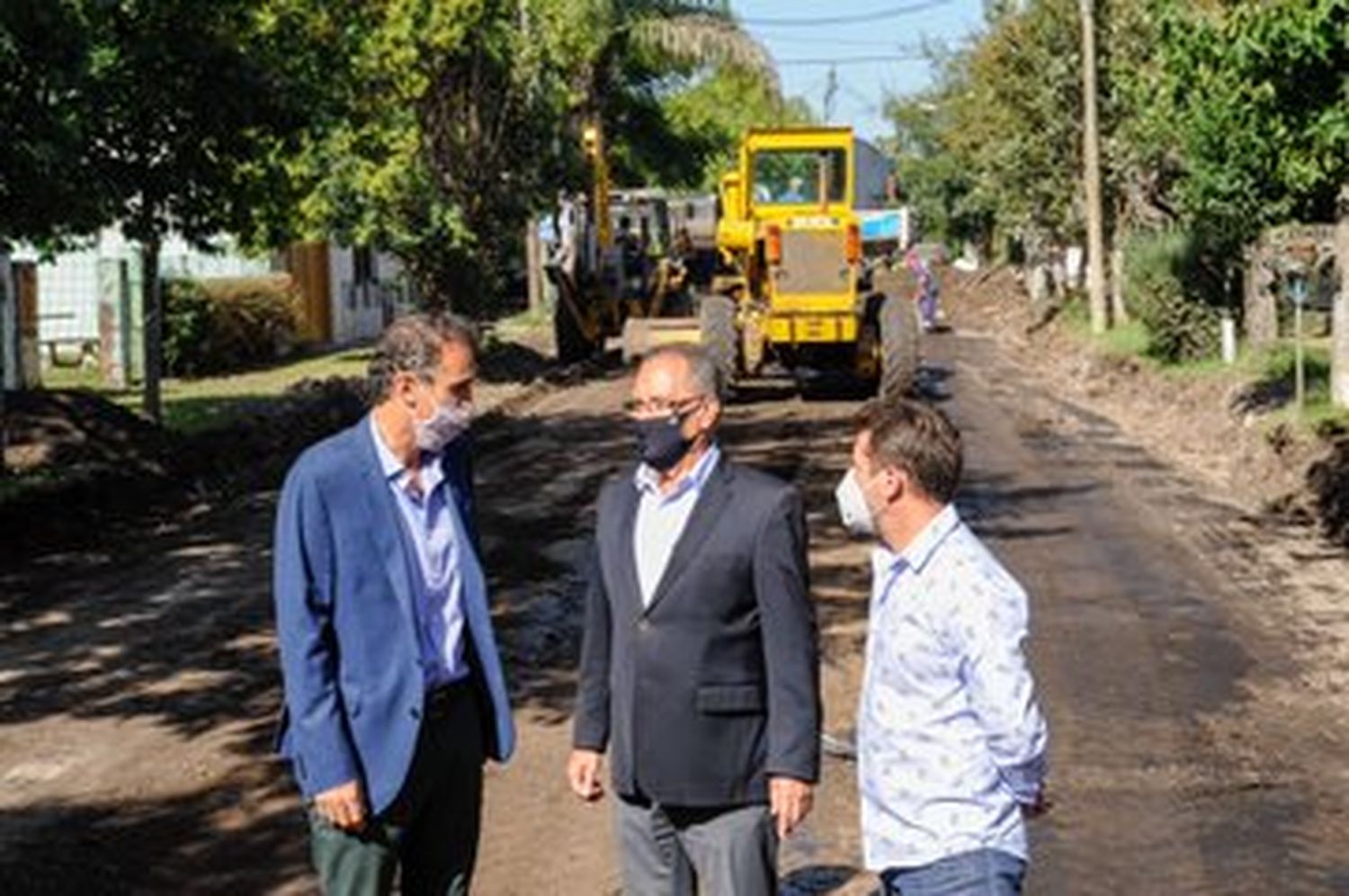 Descalzo y Katopodis recorrieron obras en Ituzaingó: “Generamos trabajo para los vecinos”, destacó el ministro