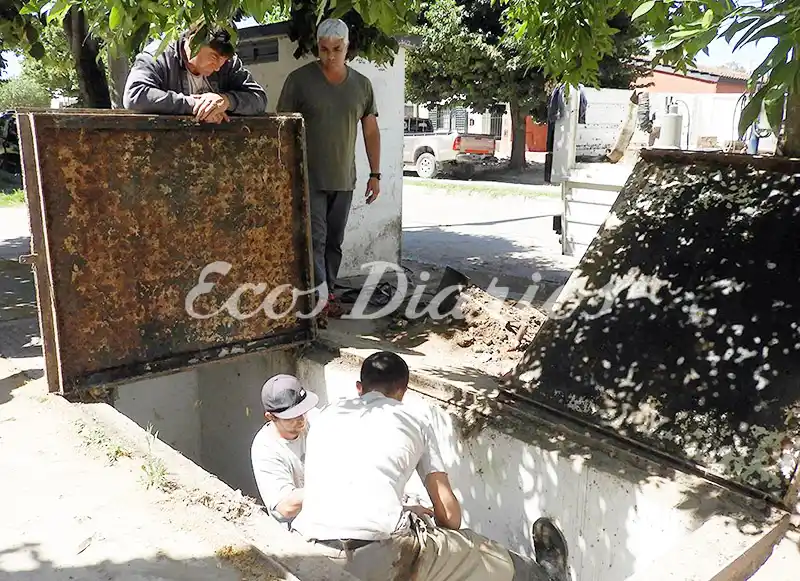 Trabajan en pozos de agua para normalizar el servicio