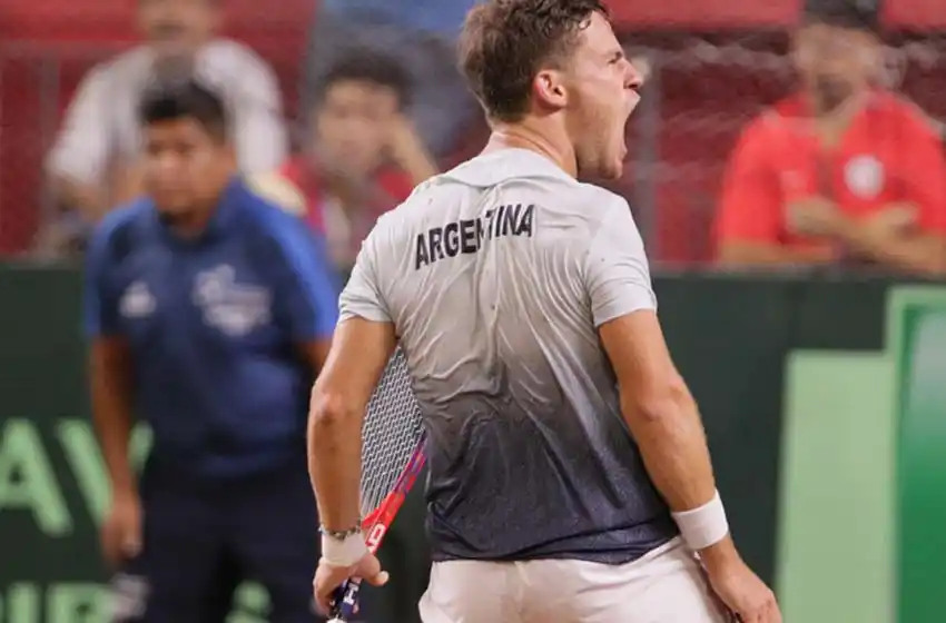 Schwartzman ganó e igualó la serie ante Chile