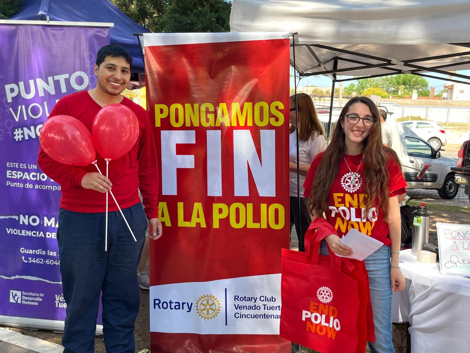 Stand del Rotary Club en "Venite al Parque".