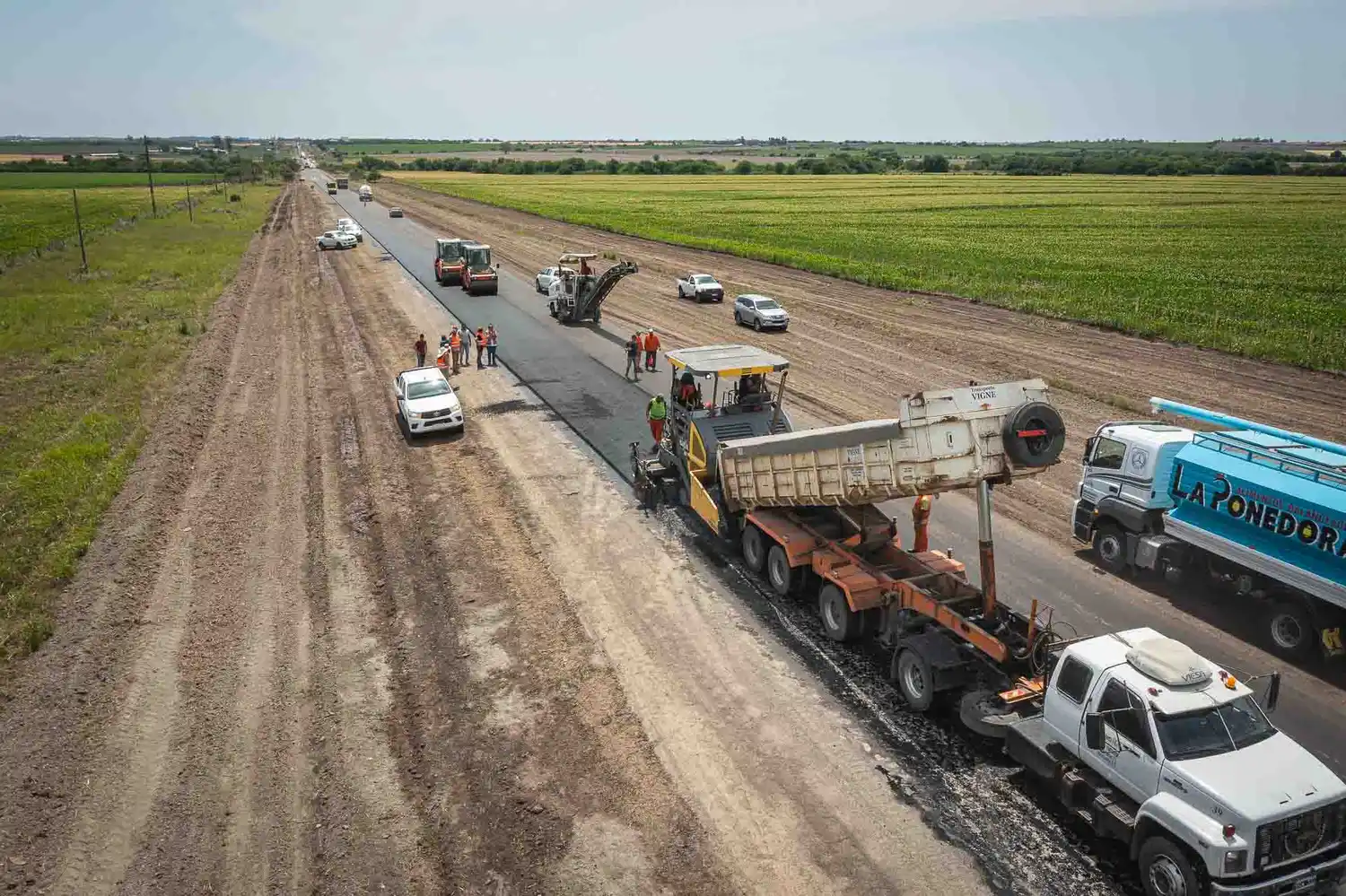 Presentan un 30% de avance los trabajos de rehabilitación de la ruta provincial N° 32