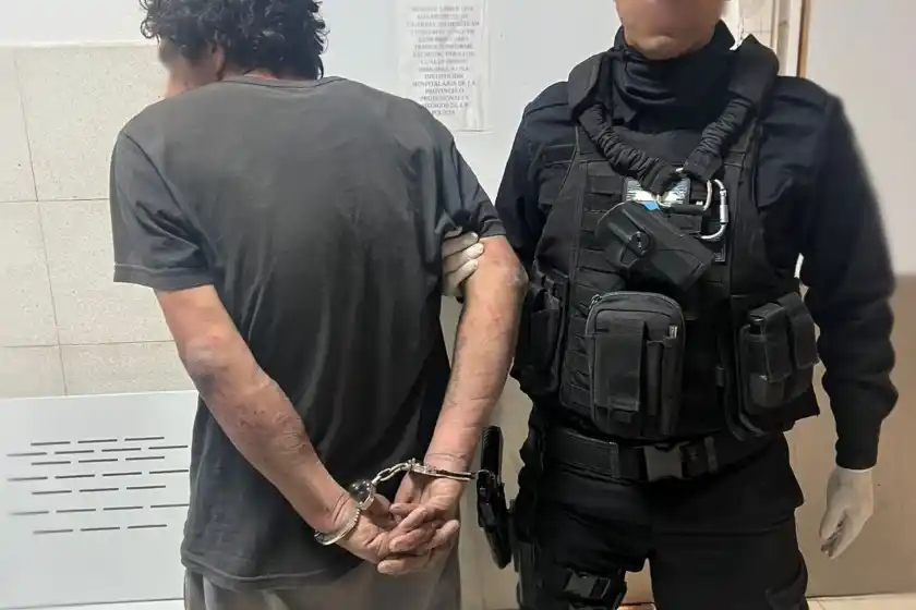 Apedreó un local de alimentos para mascotas en zona sur, entró a robar y quedó detenido