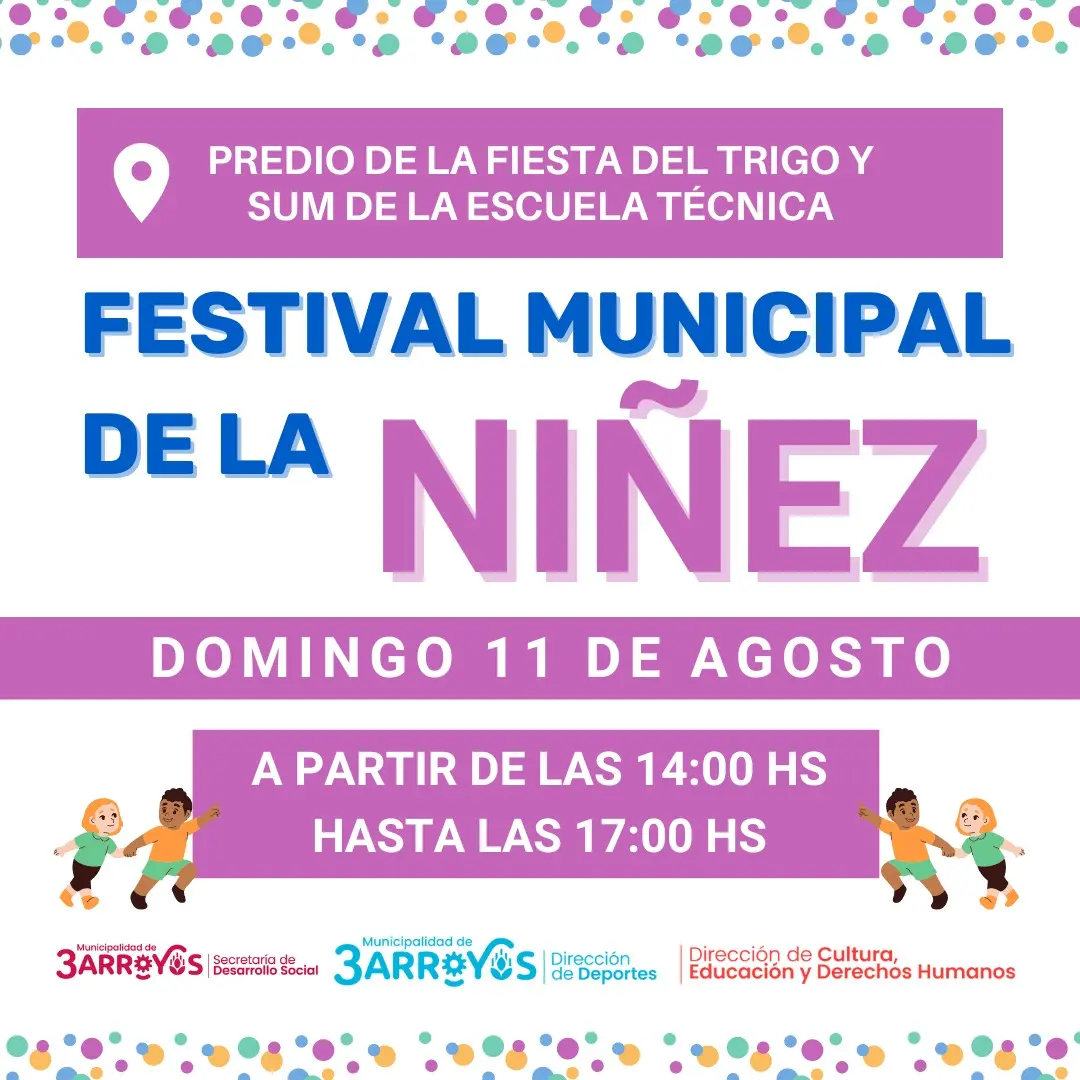 Gran Festival por el Día del Niño en Tres Arroyos