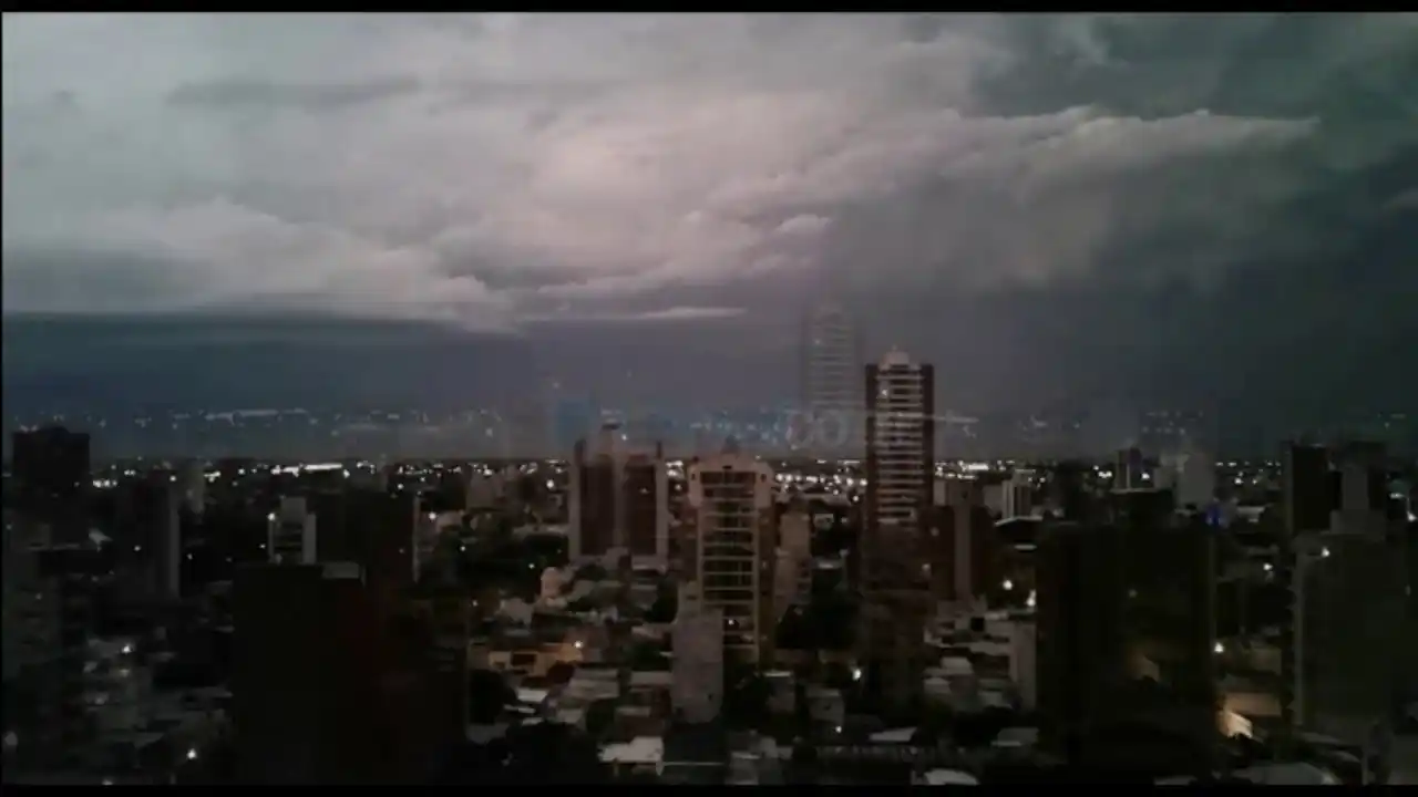 Rayos en la ciudad de Santa Fe