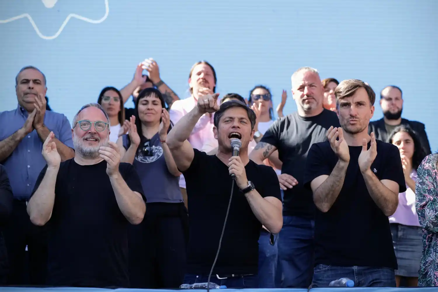 Kicillof encabezó el acto junto a Ghi y Sabbatella.