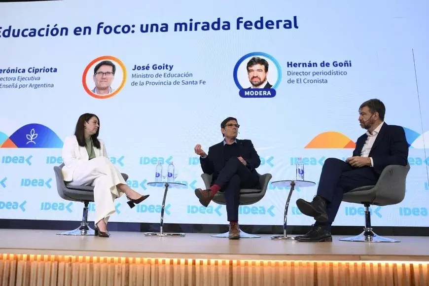 Goity llevó a IDEA el debate educativo: “El gran déficit de la Argentina es de la dirigencia”