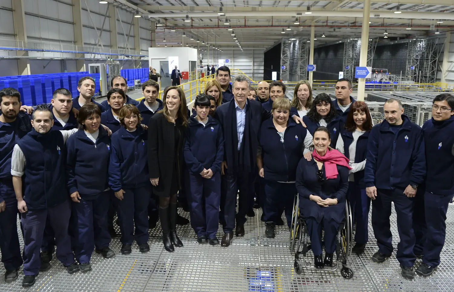Vidal acompañó a Macri en la inauguración de una planta de Distribución en Avellaneda