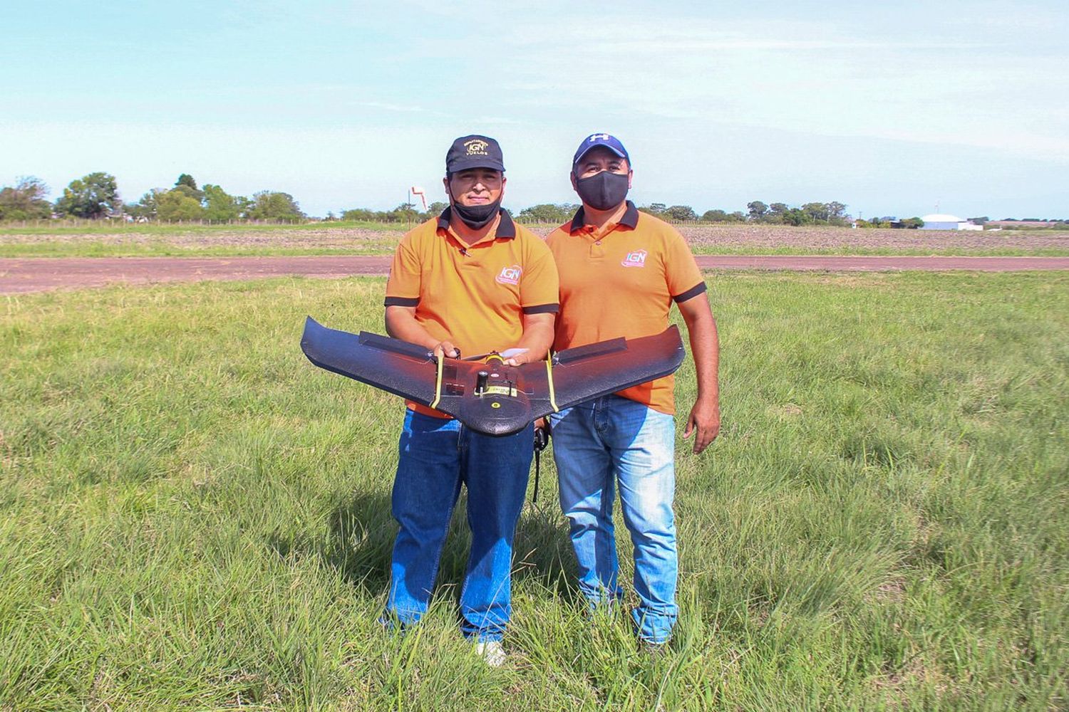 Drones sobrevuelan la ciudad realizando un relevamiento aerofotogramétrico