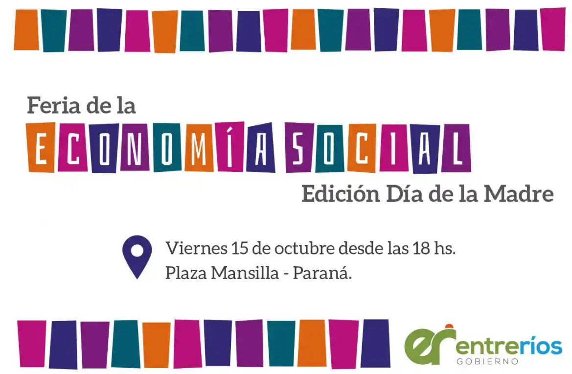 Realizarán una nueva edición de la Feria de Economía Social por el Día de la Madre