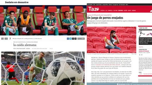 El hundimiento del campeón: cómo cubrió la prensa alemana la eliminación