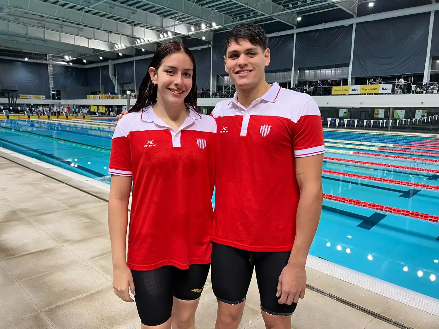 Malena Santillán junto Dante Nicola Rhó