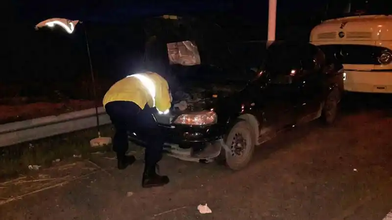 Robaron un auto y se fugaron, pero fueron detenidos