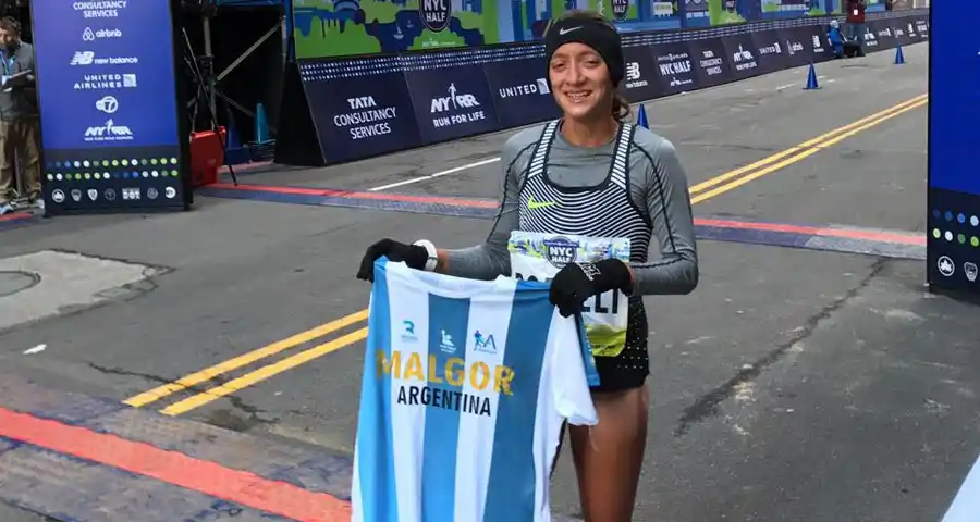 Florencia Borelli bajó su marca en el Medio Maratón de Nueva York