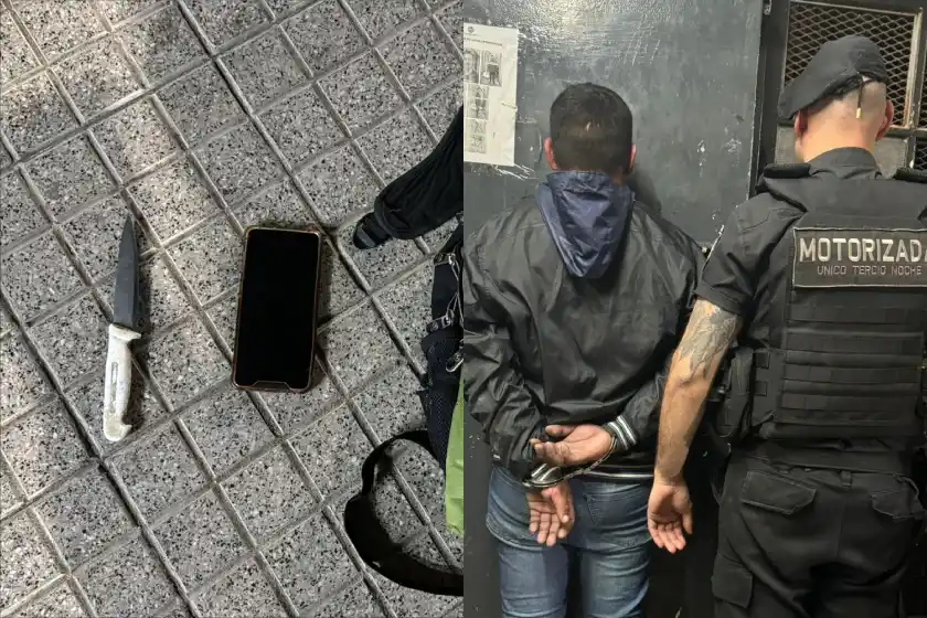 Detenido tras robar un celular.